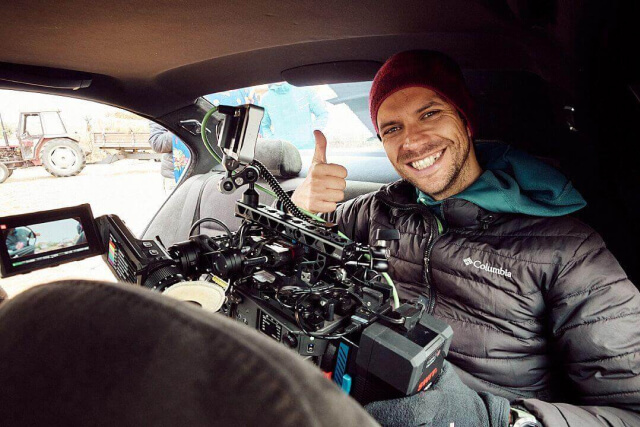 Filming in Macedonia